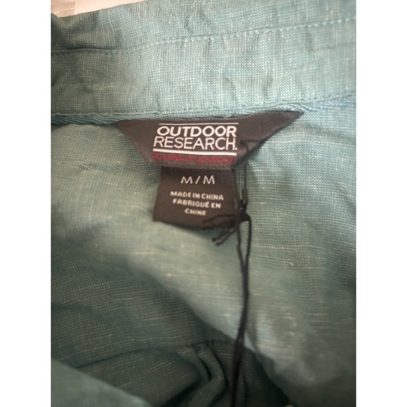 NWT Outdoor Research Top Medium Popover Tunic Coralie Long Sleeve Hemp Green - Picture 2 of 7
